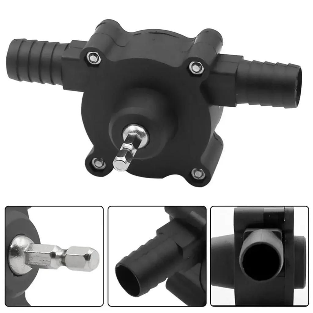 Efficient, Versatile Self-Priming Household Drill for Outdoor Water Transfer - Effortlessly Absorbs Gasoline, Diesel, and Oil Fl