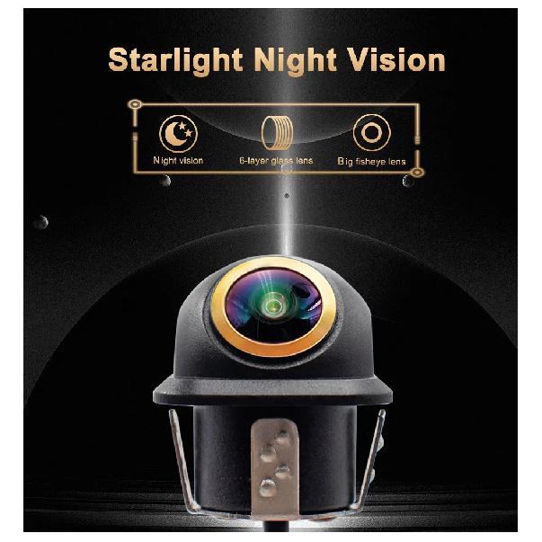 Smartour AHD 1080P Golden Len Car Rear View Camera Night Vision CCD Auto Backup Monitor 180 Degree Reversing Auto Parking Camera