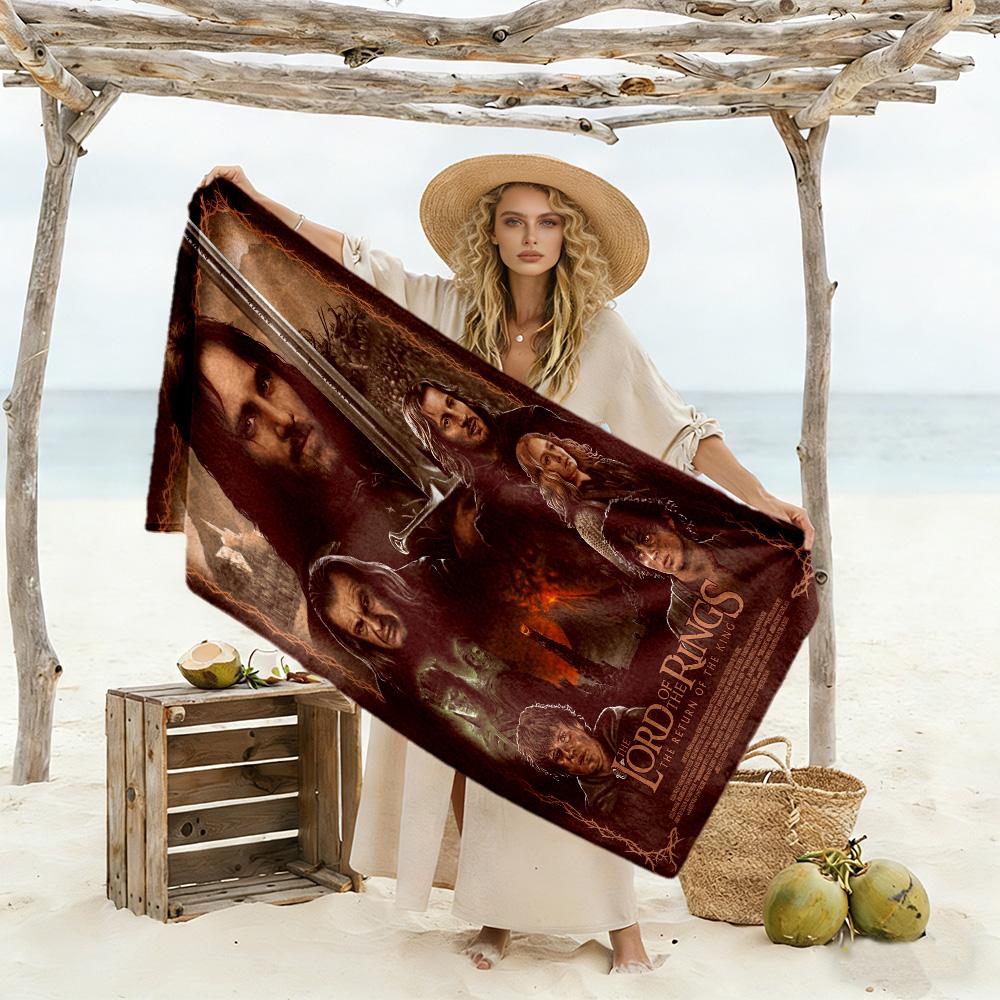 Lord Rings Beach Towel Soft Durable Quick-Dry Comfortable Lightweight