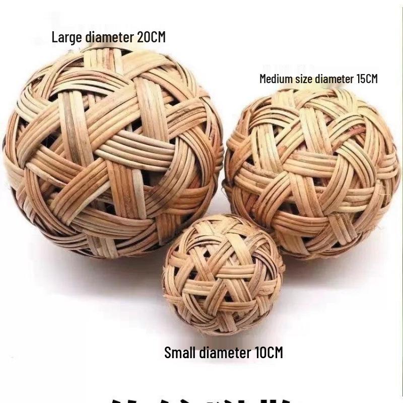 Balón de patada de ratán hecho a mano: Pelota de Bambú Cuju Tradicional China - Envío Gratis
