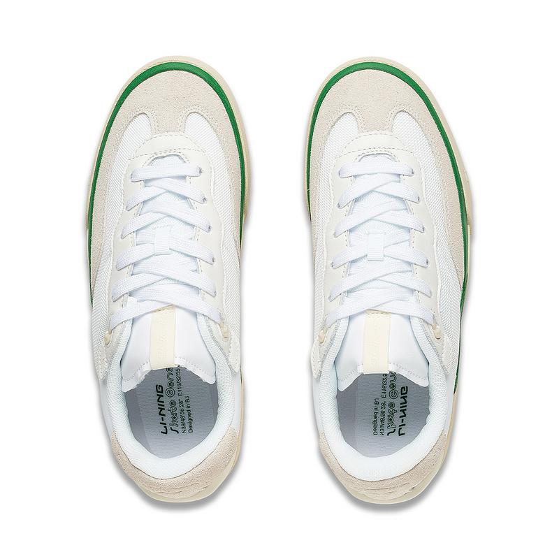 New LiNing Skategeneral Low Top Skateboard Shoes Men's Snow Egg Milk Gray AEPSA49-4