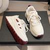 Foreign style thick-soled sports and leisure shoes women's shoes 2025 summer new versatile non-slip breathable mesh heightening white shoes