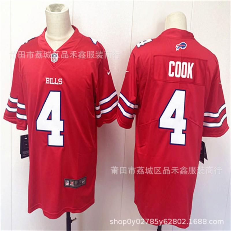 Buffalo Bills NFL Football Jersey Men Women Cotton Team Sport Uniform Custom Embroidered Number 4