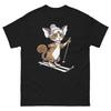 Cornish Rex Cat Skiing Fun Ski Skier Shirt T-Shirt