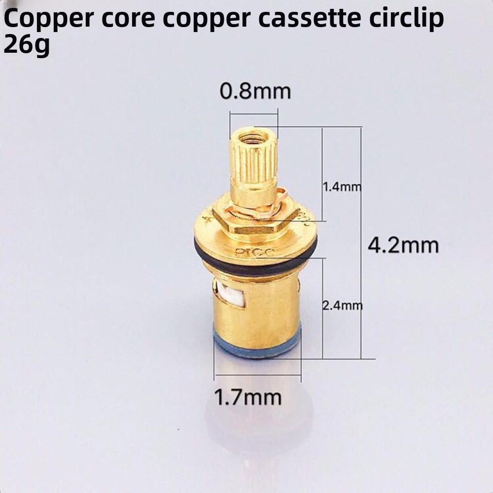 1 Universal Replacement Tap Valves Brass Ceramic Disc Cartridge Inner Faucet Valve for Bathroom, Clockwise or Anti-clockwise