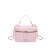 Mini Water Bucket Handbag With Zipper Closure Soft Pu Material Street Style Small Purse For Casual Outings