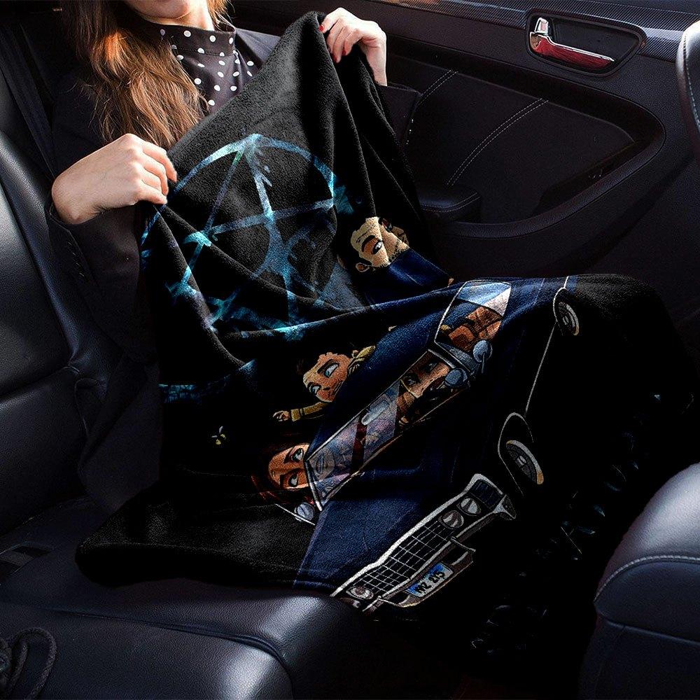 1pc Supernatural 7 Blanket Soft Warm Throw for Home, Office, Travel All Season Cozy Bedding Gift, Office Cozy AccessoryB