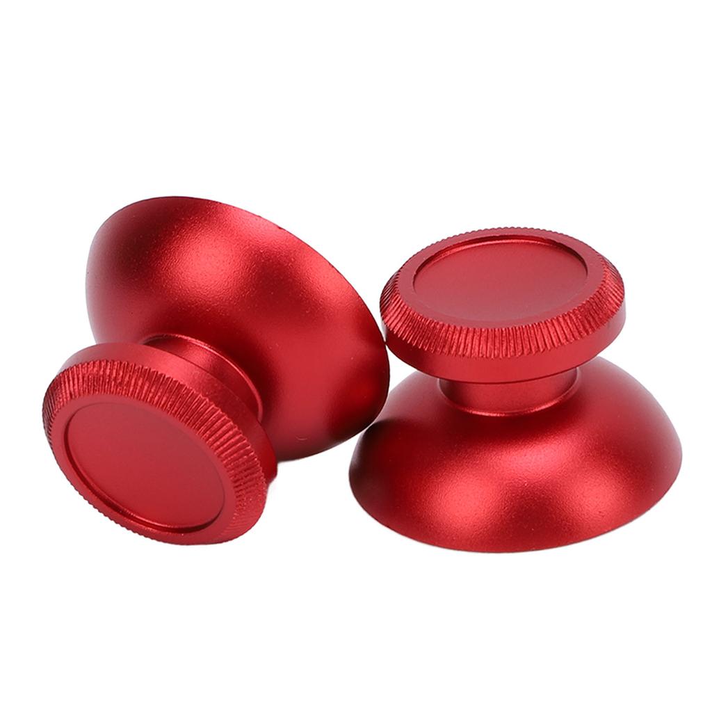 2 STÜCK Daumenstick-Kappen Aluminiumlegierung Daumen-Joystick-Griffe Ersatzzubehör für Gaming-Konsolen-Controller