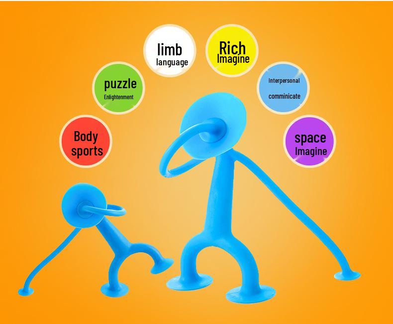 

Популярные трансграничные мягкие плюшевые игрушки-животные с присосками - Мультяшные липкие забавные строительные блоки для детей.