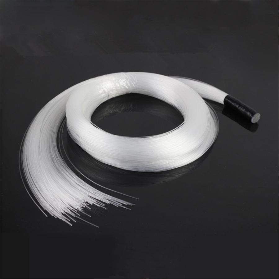 100 Pcs 0.75mmx3M End Glow Plastic Fiber Optic Cable Auto Car Ceiling Star Light