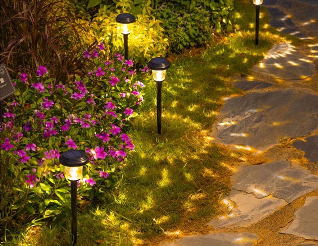 Solar Garden Decor Lights: Outdoor Courtyard Atmosphere Ground Plug Lighting for Yard and Lawn