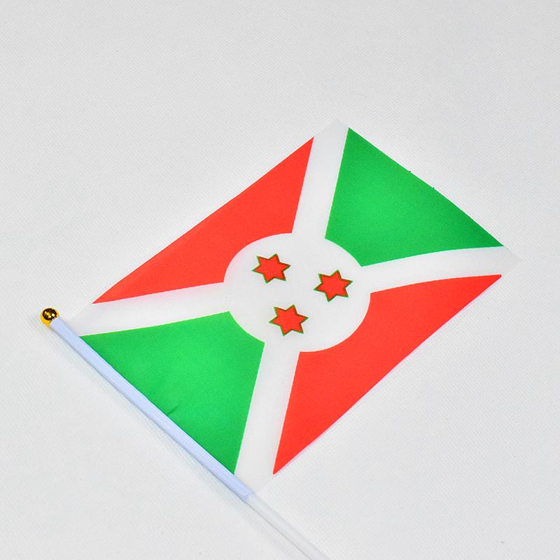 Burundi 10pieces of 14*21cm hand-waving flags
