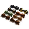 Oval sunglasses, cool square retro sunglasses, UV protection sunglasses