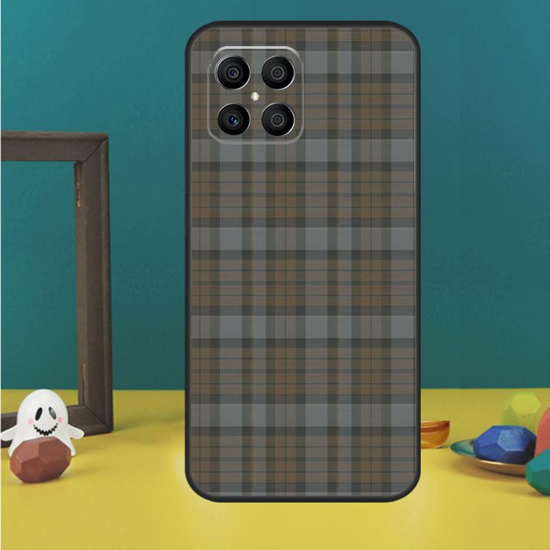 Buffalo Plaid Pattern Case For Honor X9a X8a X8b X9b X9c X8 X9 50 70 90 Lite Honor 200 Lite Magic 7 5 6 Pro Cover