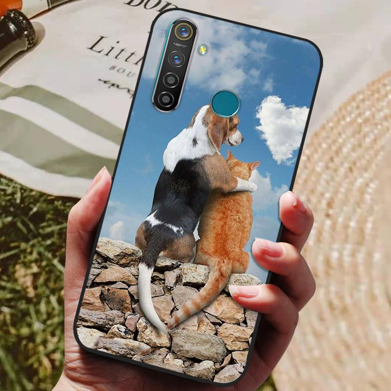 Para Oppo Realme 5 Pro Funda Silicona Trasera Funda de Teléfono para Oppo Realme 5i 5S 5 Pro Fundas Realme5 Pro 5i 5S Borde Suave coque