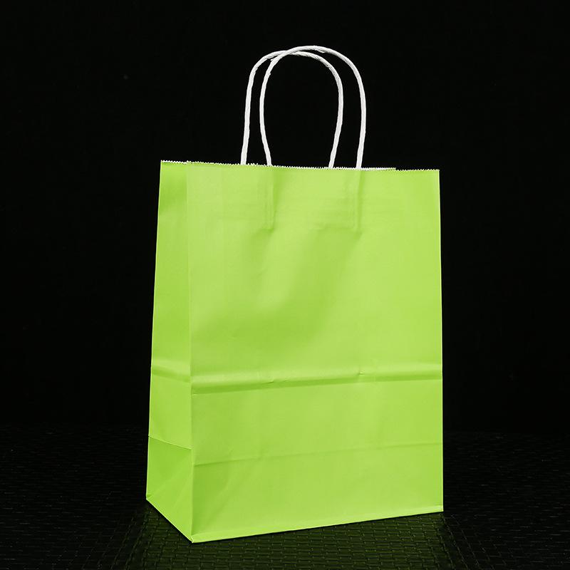 10/25pcs gift kraft paper bags holiday shopping DIY multifunctional recyclable paper bags with handles can be wholesale