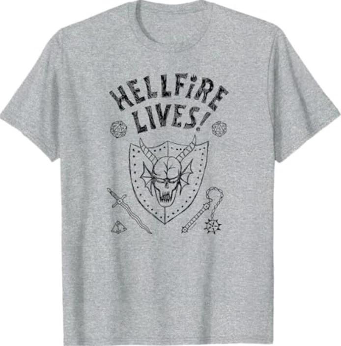 Stranger Things Hellfire Lives Officially Licensed T-Shirt XL