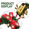 10pcs Mini Christmas Wreath Miniature Christmas Wreaths 2.95 Inch Holiday Garland Xmas Decoration Tiny Wreaths With Lanyards