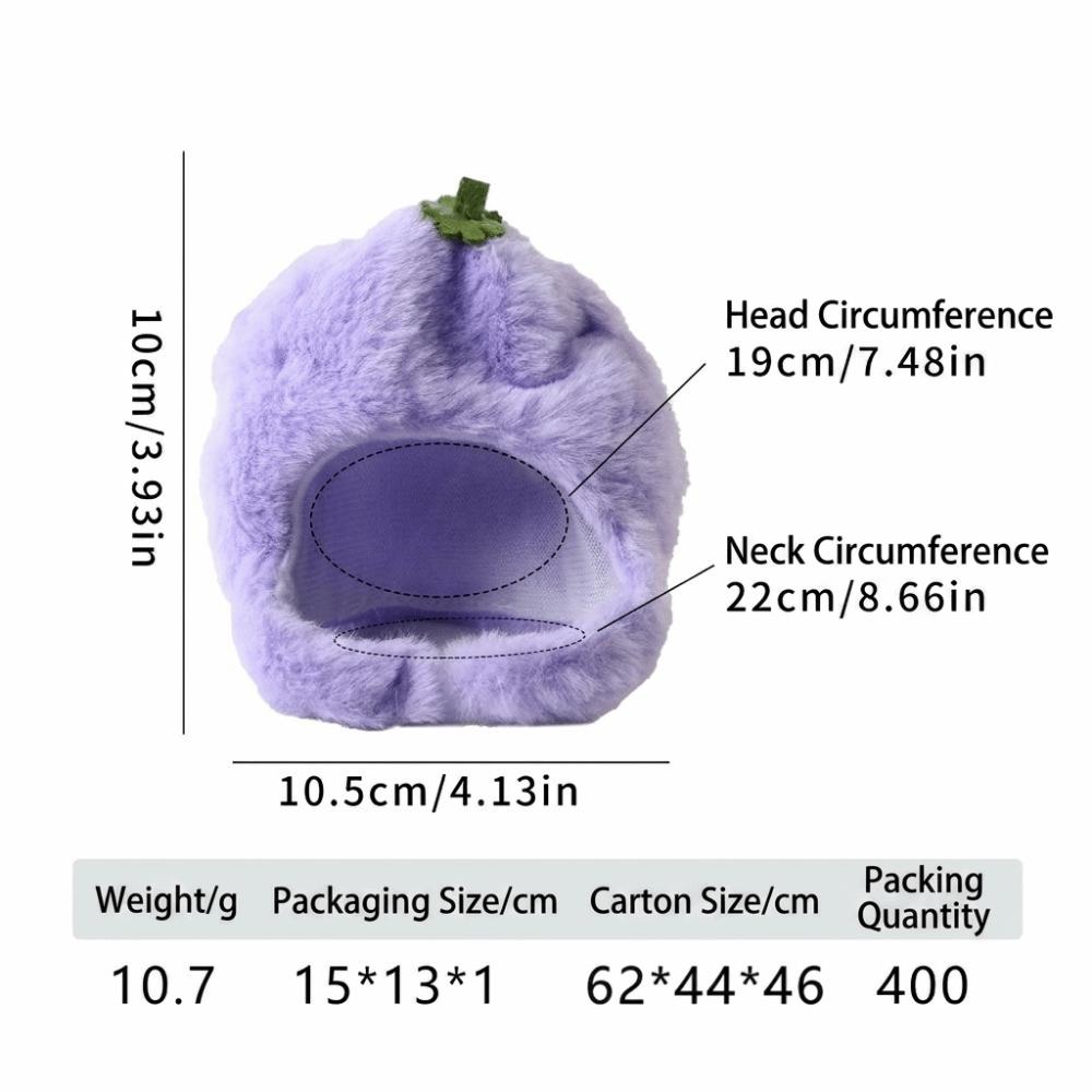 

Lightweight Pet Hat Soft Fit Rabbit Costume Headband Rabbit Ear Design Pet Headgear Small Pet Use Grape