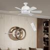 E27 Base Fan Light with Remote Control, 3 Speeds Adjustable Quiet Color Temperature Dimmable