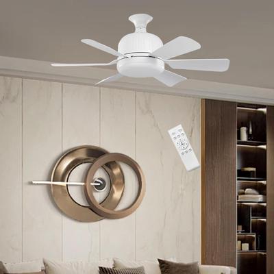 E27 Sockel Ventilatorleuchte mit Fernbedienung, 3 Geschwindigkeiten einstellbar, leise, Farbtemperatur dimmbar