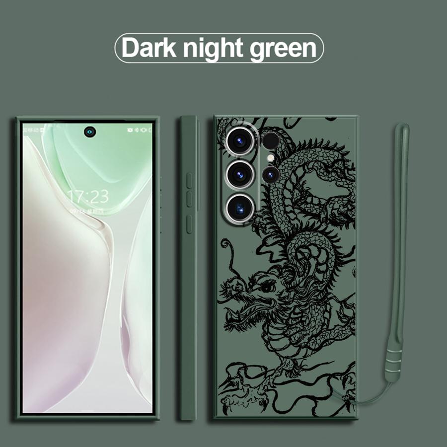 Case for Samsung Galaxy S25 S20 FE S21 Plus S23 S22 S24 Ultra Note 20 10 Ultra S25Edge Phone Cover Cool Dragon