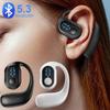 180° Rotating Hifi Stereo Waterproof Wireless Bluetooth Air Conduction Earphone Single Earhook Wear Noise Reduction Earbud With