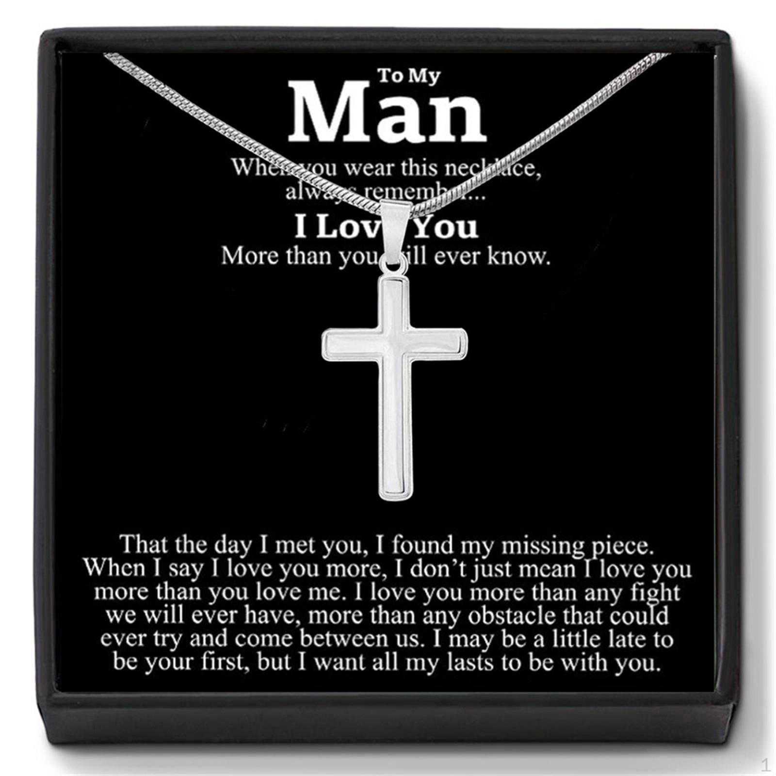 

Ожерелья с крестом, подарки, мужское ожерелье с подвеской для парня и отца