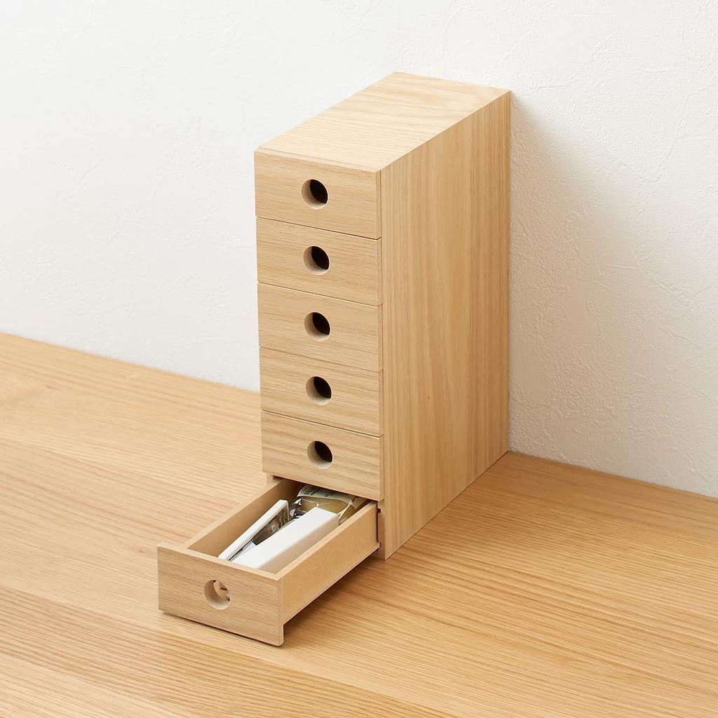 MUJI Wooden Small Item Storage 6 Tiers Width x Depth 17 x Height cm 82603330 Approx. 8.4 25.2