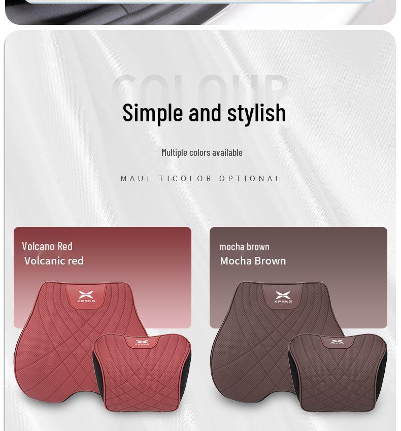 Fits XPeng P7, P5, G3, G6, G9, X9, G3i, and X9 headrests and lumbar supports.
