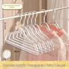10Pcs Non Marking Anti Slip Clothes Hangers Lightweight Space Saver Hanger for Girls Dorm Closet Storage