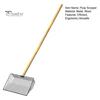 Large Chicken Poop Scooper Stainless Steel Chicken Coop Cleaning Shovel with Wooden Handle 3-in-1 Litter Scoop for Chicken Coop Accessories