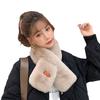 New Mao Mao collar scarf winter women's warm imitation Rex rabbit plush scarf neck protection cute neck cover