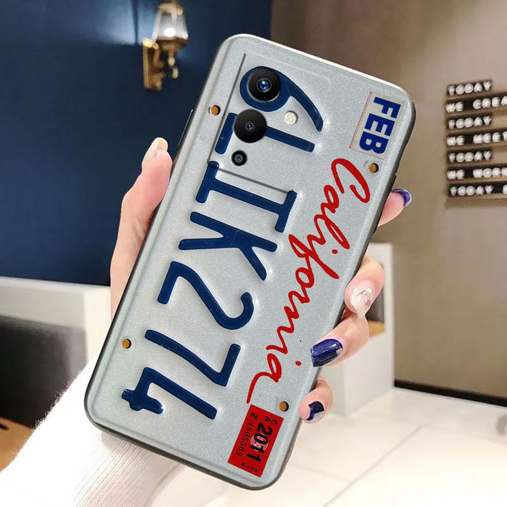Lucky License Plate Number Phone Case For Infinix TECNO POP SPARK SMART 6 7 8 9 CAMON 40 30 30S 15 16 17 20 20C Pro Case Cover