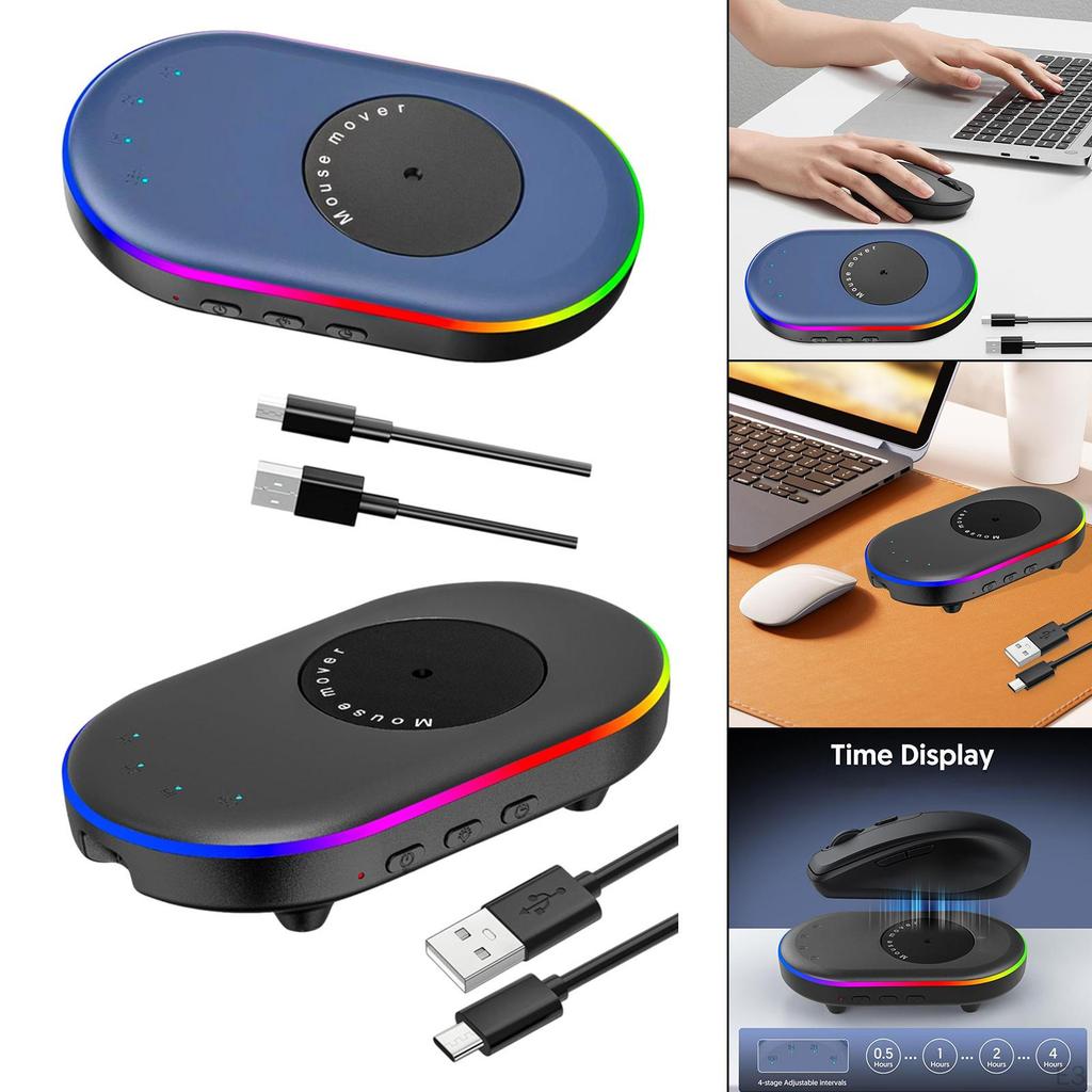 Mice Jiggler Mover Undetectable Easy to Use Silent Keeps PC Active for Office