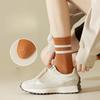 Pure Cotton Socks for Women In Autumn and Winter, Mid-calf Sweat-absorbing and Odor-proof Double-bar Striped Sports Long Calf Cotton Socks