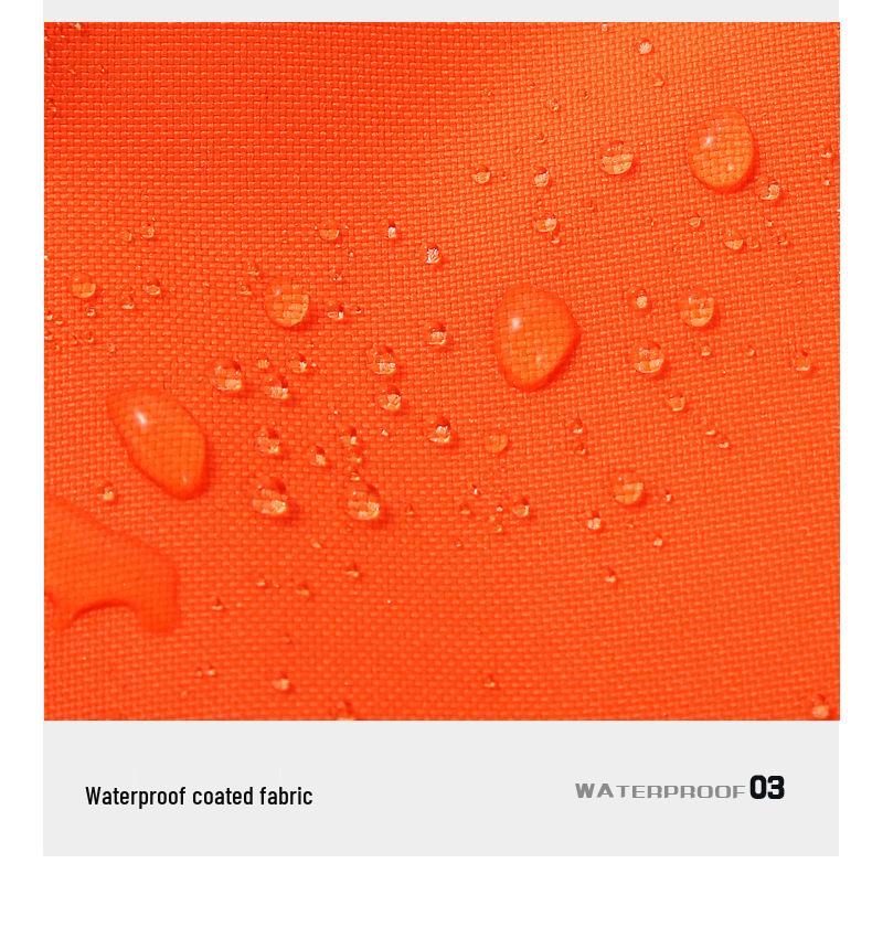 Orange Reflective Double-Layer Trench Coat for Sanitation Workers - Thickened Fire Protection Raincoat Set