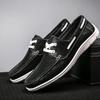 Newest Classic Solid Men'S Boat Footwear Brand Leather Loafers Mens Slip On&Amp;Lace Up Casual Shoes Men Breathable Lazy Shoes Fashion