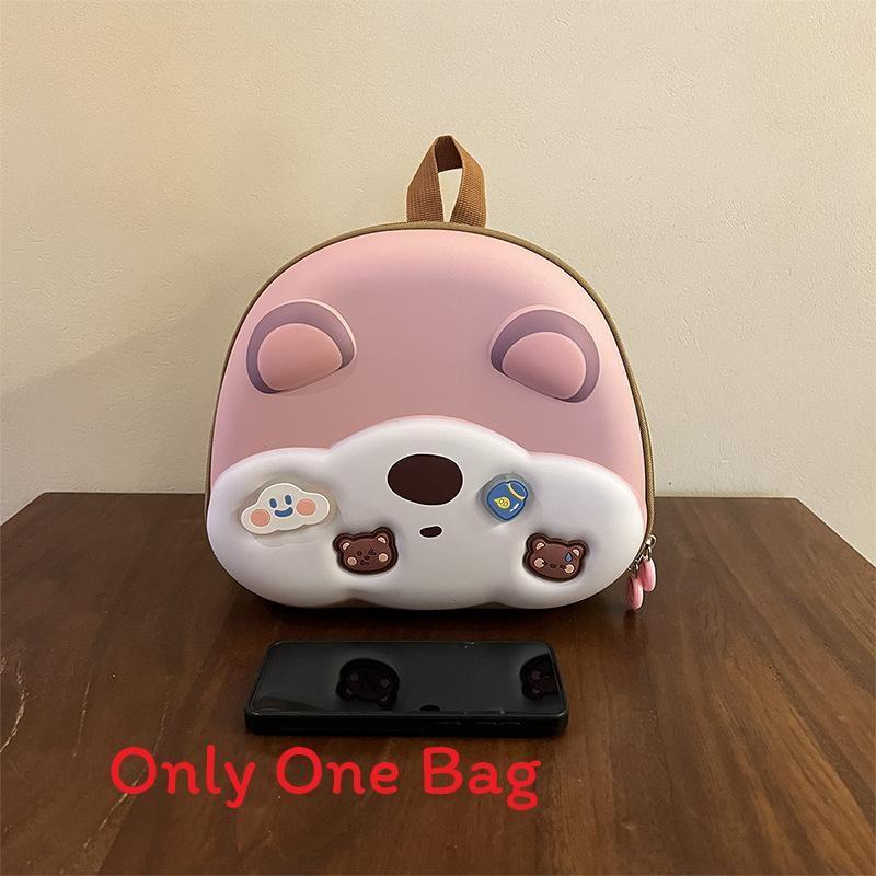 Cartoon Animal Bear Unisex Kids Fashion Oxford Eggshell Bag Backpack School