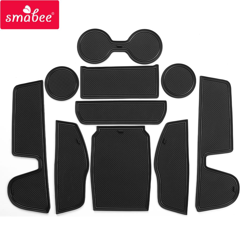 Smabee Gate Slot Mat for Mazda CX-50 Car Non-slip Door Groove Pad Cup Holder Interior Accessories Rubber Coaster 10Pcs/Set