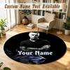 Round Rug Custom NameKontra K Pattern Non Slip Carpet Home Floor Decor