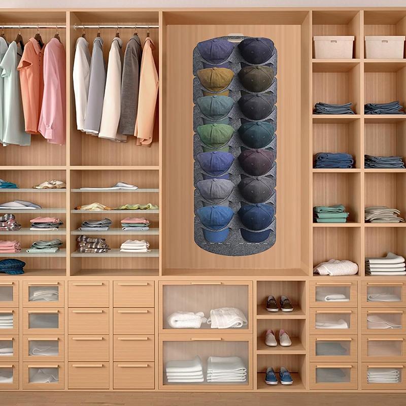Wall Hanging Hat Organizers Bedroom Closet Space Saving Baseball Cap Felt Storage Door Back Storage Bags
