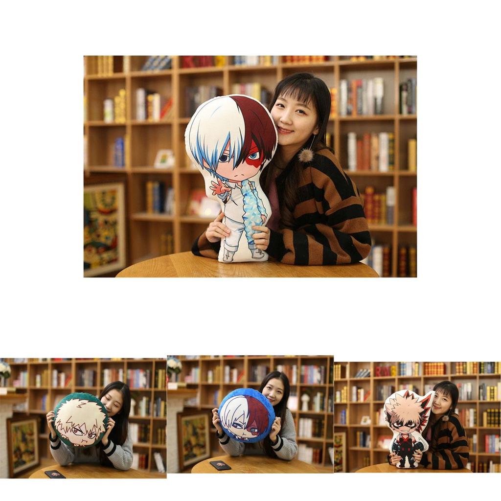 Cozy My Hero Academia Pillow Cushion Featuring Midoriya Izuku And Bakugou Katsuki Designs
