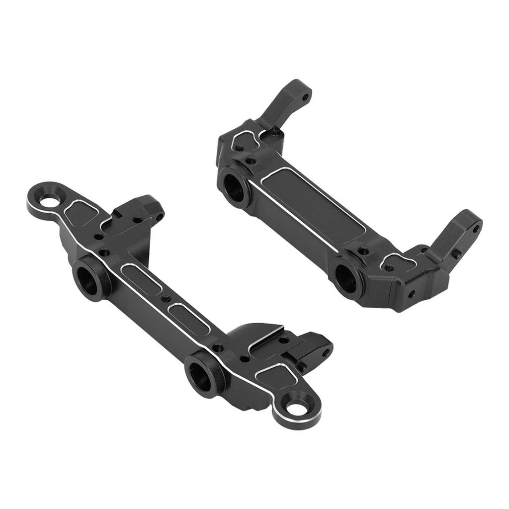 RC Bumper Mount Aluminum Alloy Front and Rear Bumper Mount Upgrade Parts for Axial SCX6 1 6 RC Crawler Car Black