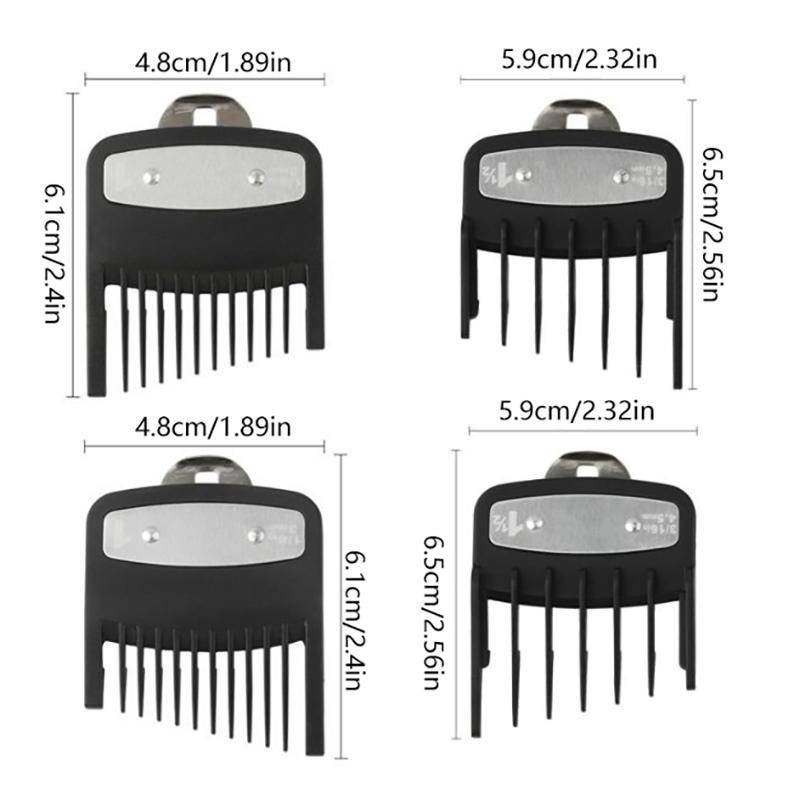 2Pcs Professional Hair Clipper Limit Comb Guide Limit Comb Trimmer Guards Attachment Universal Haircut Tool