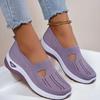 Soft Sole Knitted Sneakers for Women Breathable Comfort Casual Sports Shoes Woman Lightweight Hollow Out Mesh Flats Summer Shoes