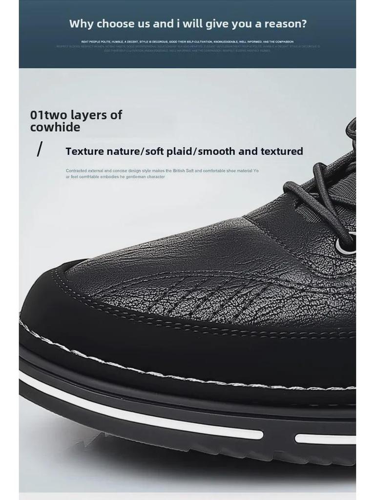 Pánské ležérní boty z měkké kůže, Velikosti 48-50, Nový jarní trend, Měkká podrážka