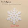 Christmas Snowflake String Set: Festive Decorations with Snowflake Pieces