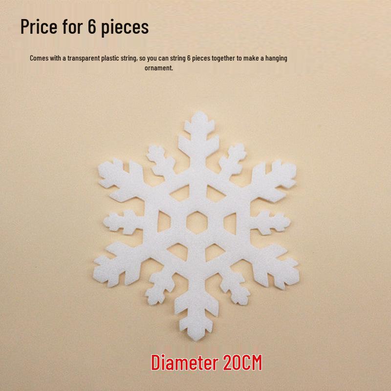 Christmas Snowflake String Set: Festive Decorations with Snowflake Pieces