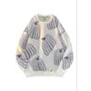 Trendy brand light luxury young men's round neck pullover pumpkin print sweatshirt fashionable versatile bottoming shirt